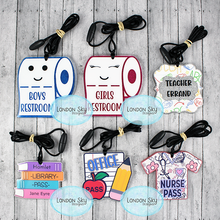 Load image into Gallery viewer, Teacher Hall Passes - Set of 6