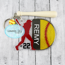 Load image into Gallery viewer, Softball Bag Tag - Personalized