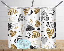 Load image into Gallery viewer, Gold Hearts | Black Accents - 2 Options