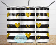 Load image into Gallery viewer, Gold Hearts | Black Accents - 2 Options