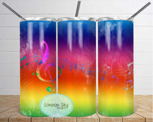 Load image into Gallery viewer, Colorful Music Notes - 12 Color Choices