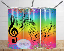 Load image into Gallery viewer, Colorful Music Notes - 12 Color Choices