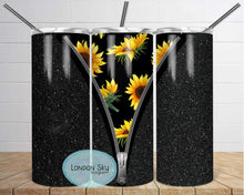Load image into Gallery viewer, Black Glitter & Sunflower - 3 Options