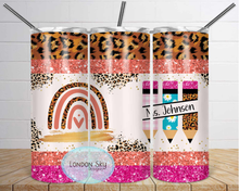 Load image into Gallery viewer, Leopard & Glitter Teacher | Personalized