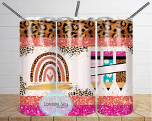 Load image into Gallery viewer, Leopard & Glitter Teacher | Personalized