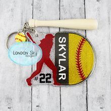 Load image into Gallery viewer, Softball Bag Tag - Personalized
