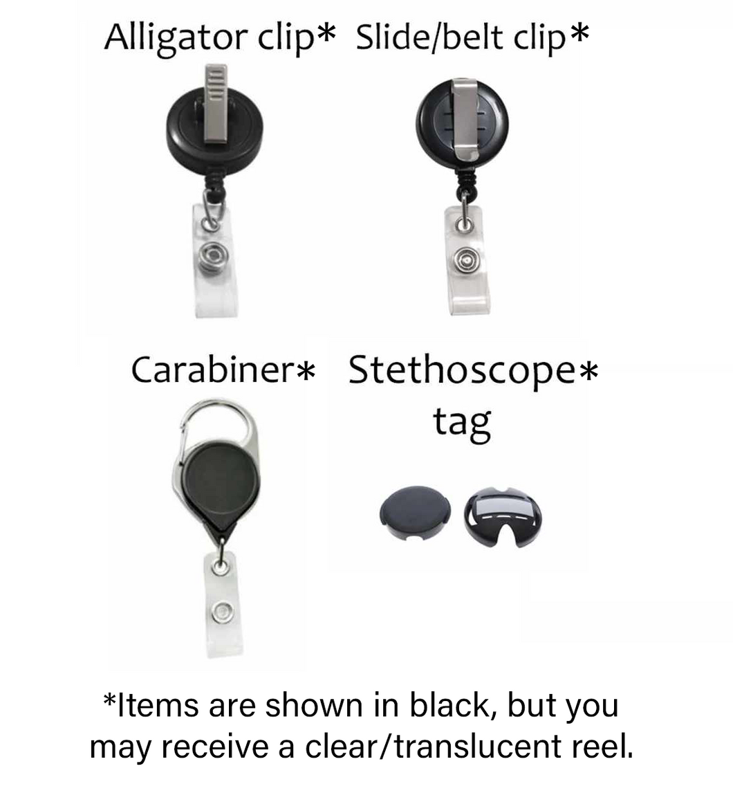 Badge Reel / Stethoscope Tag options*